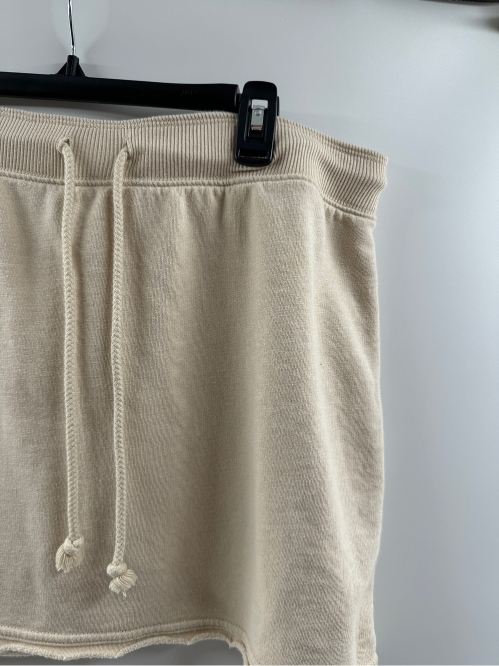 American Eagle Cream Drawstring Sweatshirt Mini Skirt – Women's XL - Picture 3 of 6